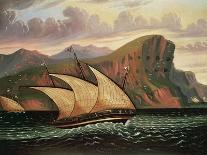 Felucca in Gibraltar-Thomas Chambers-Giclee Print