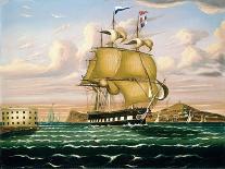 Felucca in Gibraltar-Thomas Chambers-Giclee Print