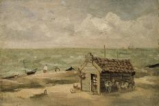 A Fisherman's Hut by the Sea-Thomas Churchyard-Giclee Print