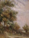 Landscape with Trees and Figures-Thomas Churchyard-Giclee Print