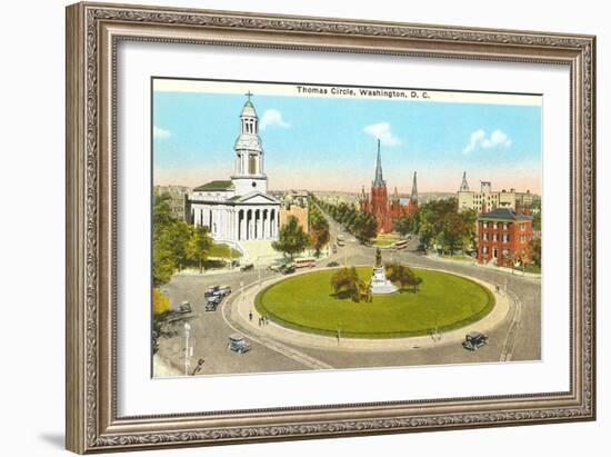 Thomas Circle, Washington D.C.-null-Framed Art Print