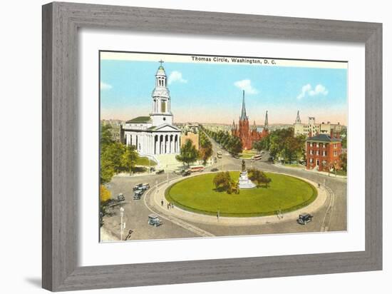 Thomas Circle, Washington D.C.-null-Framed Art Print