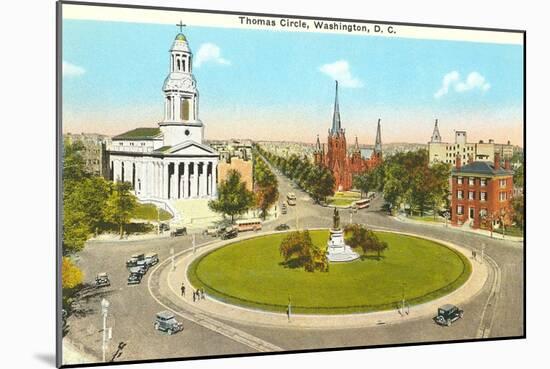 Thomas Circle, Washington D.C.-null-Mounted Art Print