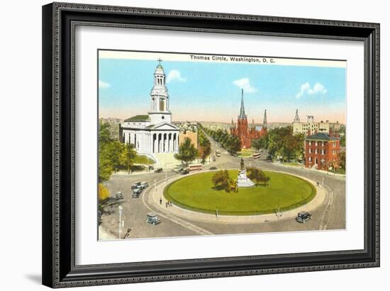 Thomas Circle, Washington D.C.-null-Framed Art Print