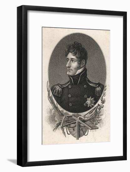 Thomas Cochrane 10th Earl of Of Dundonald British Naval Commander-null-Framed Art Print