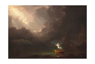 The Voyage of Life Childhood by Thomas Cole Giclee Fine Art Repro on Canvas