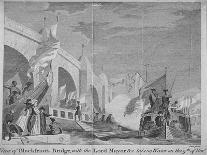 Lord Mayor's Procession Passing under Blackfriars Bridge, London, 1770-Thomas Cook-Giclee Print