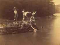 Study for the Swimming Hole, 1883-Thomas Cowperthwait Eakins-Photographic Print