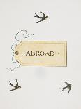 Title To 'Abroad'. Colour Illustraion Showing Three Birds and a Luggage Label-Thomas Crane-Giclee Print