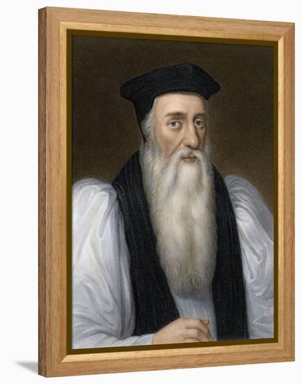 Thomas Cranmer, Archbishop of Canterbury, Executed for Heresy under Mary I-null-Framed Premier Image Canvas