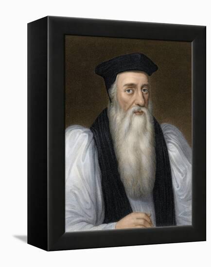 Thomas Cranmer, Archbishop of Canterbury, Executed for Heresy under Mary I-null-Framed Premier Image Canvas