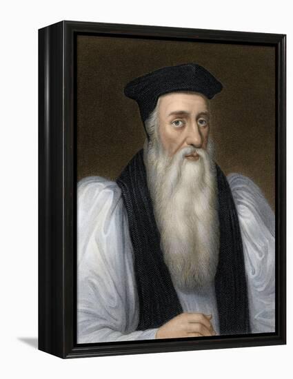 Thomas Cranmer, Archbishop of Canterbury, Executed for Heresy under Mary I-null-Framed Premier Image Canvas