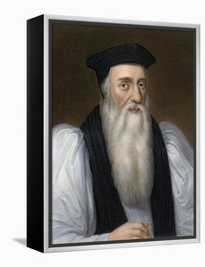 Thomas Cranmer, Archbishop of Canterbury, Executed for Heresy under Mary I-null-Framed Premier Image Canvas