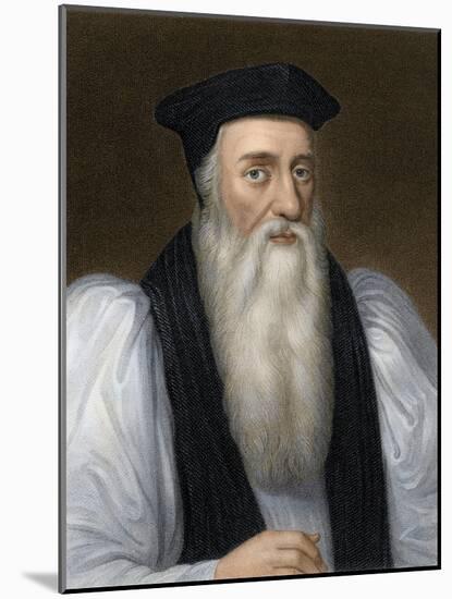 Thomas Cranmer, Archbishop of Canterbury, Executed for Heresy under Mary I-null-Mounted Giclee Print