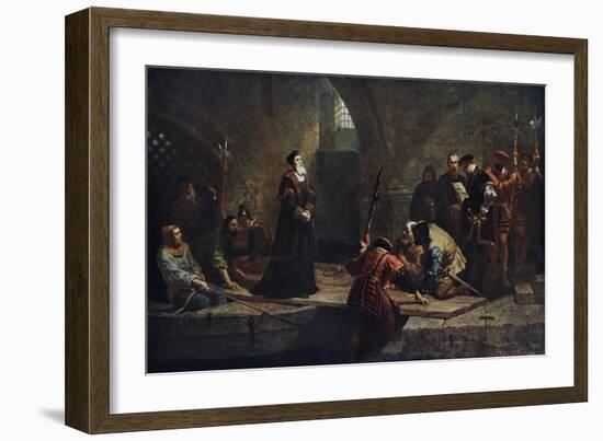 Thomas Cranmer at the Traitor's Gate, 1553-Frederick Goodall-Framed Giclee Print