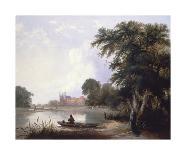 Fishing on the River Thames Near Eton College-Thomas Creswick-Premium Giclee Print