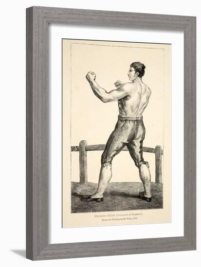 Thomas Cribb, Champion of England, from the Painting by De Wild, 1811 (Engraving)-English School-Framed Giclee Print