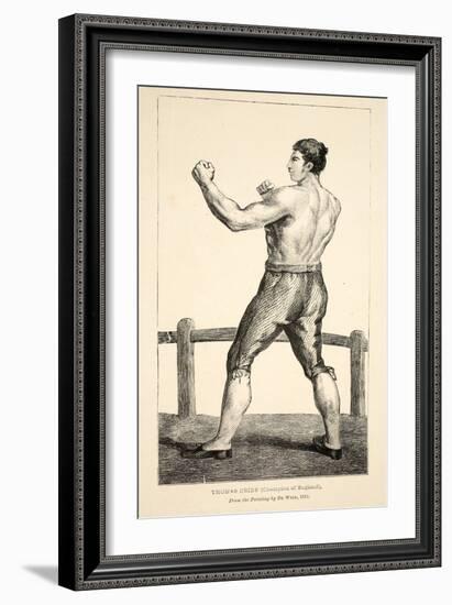 Thomas Cribb, Champion of England, from the Painting by De Wild, 1811 (Engraving)-English School-Framed Giclee Print