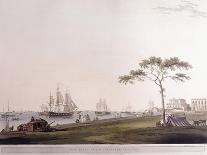East View of the Forts Jellali and Merani, Muskah, Arabia, June 1793-Thomas Daniell-Framed Giclee Print