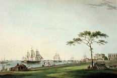 View Taken on the Esplanade, Calcutta, Plate I from "Oriental Scenery", Published 1797-Thomas Daniell-Giclee Print