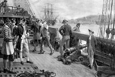 Nelson's First Footing in the Navy, Chatham, 1771-Thomas Davidson-Giclee Print