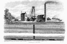 Section of a Coal Mine, 1860-Thomas Dick-Mounted Giclee Print