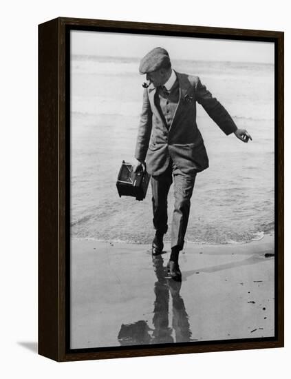 Thomas E. Grant in Biarritz, 1910-Thomas E. & Horace Grant-Framed Premier Image Canvas