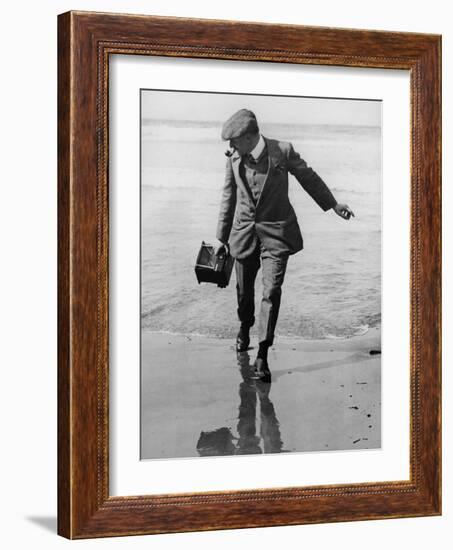 Thomas E. Grant in Biarritz, 1910-Thomas E. & Horace Grant-Framed Photographic Print