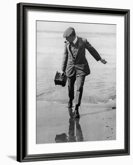 Thomas E. Grant in Biarritz, 1910-Thomas E. & Horace Grant-Framed Photographic Print