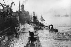 Submarines Leaving the Ship Depot at Harwich-Thomas E. & Horace Grant-Photographic Print