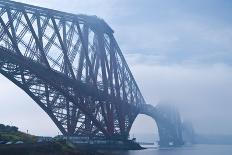 Scotland, Edinburgh, Forth Bridge, Fog-Thomas Ebelt-Photographic Print