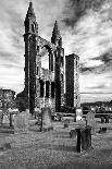 Scotland, St. Andrews, Old Cathedral, Ruin, B / W-Thomas Ebelt-Photographic Print