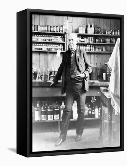 Thomas Edison, American Inventor-Science Source-Framed Premier Image Canvas