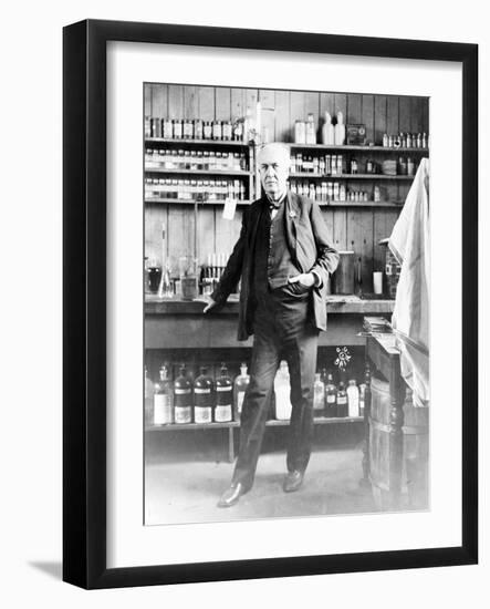 Thomas Edison, American Inventor-Science Source-Framed Giclee Print