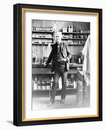 Thomas Edison, American Inventor-Science Source-Framed Giclee Print