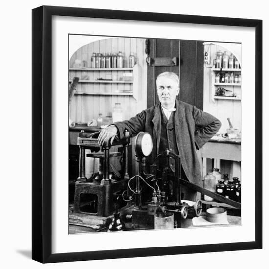 Thomas Edison, American Inventor-Science Source-Framed Giclee Print