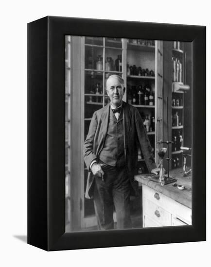 Thomas Edison, American Inventor-Science Source-Framed Premier Image Canvas