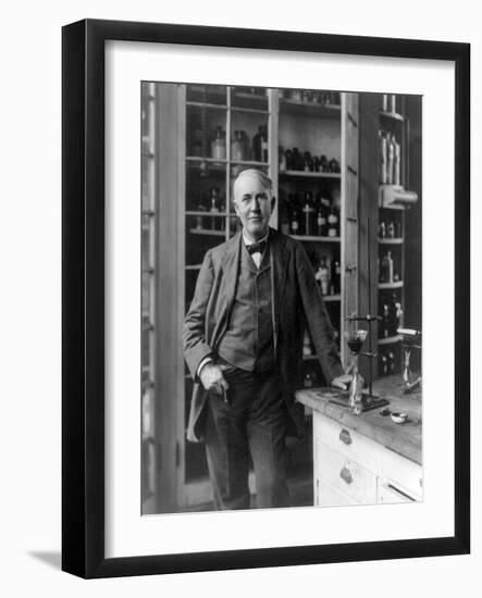 Thomas Edison, American Inventor-Science Source-Framed Giclee Print