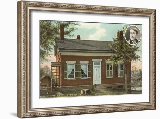 Thomas Edison Birthplace, Milan-null-Framed Art Print