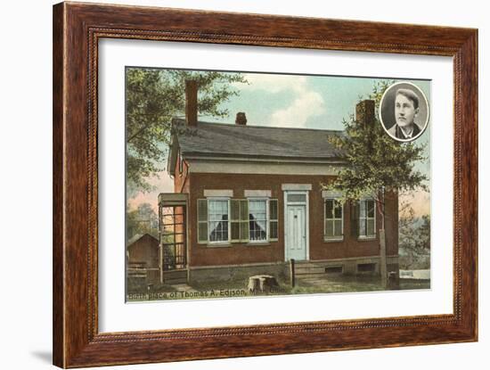 Thomas Edison Birthplace, Milan-null-Framed Art Print