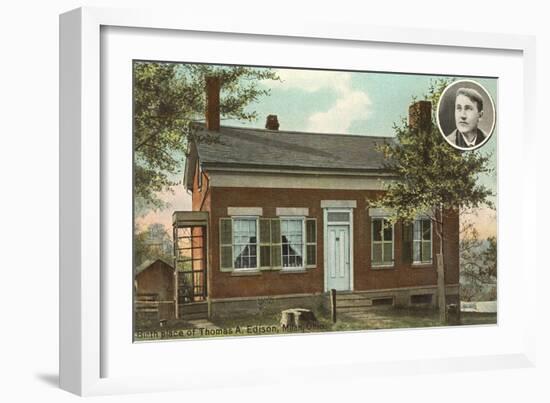 Thomas Edison Birthplace, Milan-null-Framed Art Print