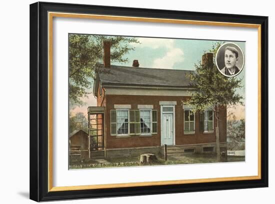 Thomas Edison Birthplace, Milan-null-Framed Art Print