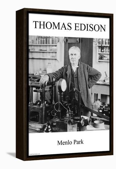 Thomas Edison - Menlo Park-null-Framed Stretched Canvas