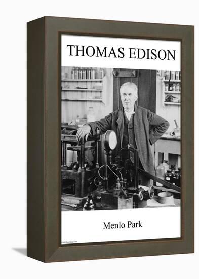 Thomas Edison - Menlo Park-null-Framed Stretched Canvas