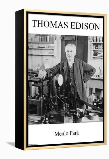 Thomas Edison - Menlo Park-null-Framed Stretched Canvas