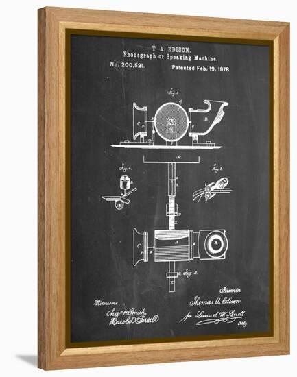 Thomas Edison Speaking Telegraph-null-Framed Stretched Canvas