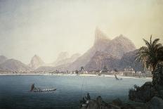 The Bay of Bota-Fogo, Rio De Janeiro-Thomas Ender-Premier Image Canvas