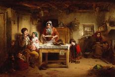 Pot Luck, 1866 (Oil on Canvas)-Thomas Faed-Giclee Print