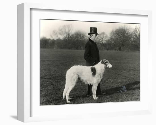 Thomas Fall with Borzoi-Thomas Fall-Framed Photographic Print