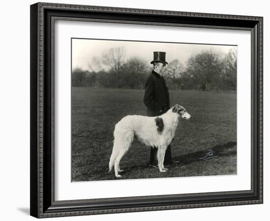 Thomas Fall with Borzoi-Thomas Fall-Framed Photographic Print